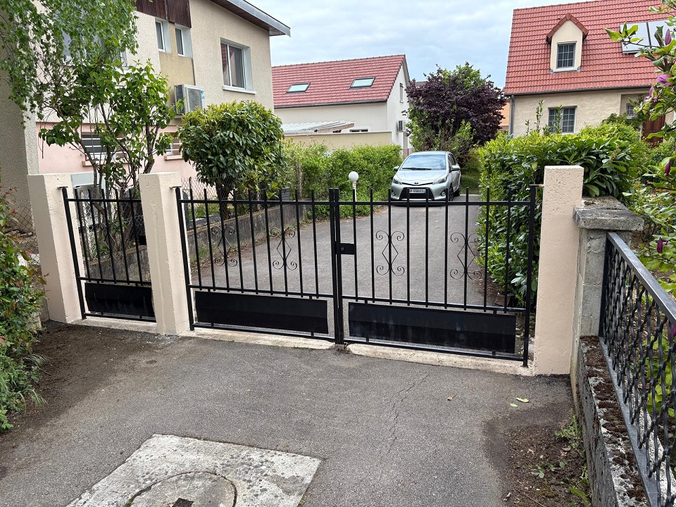 Peinture sur portail colmar 68000 après